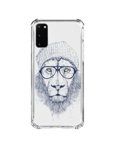 Coque Samsung Galaxy S20 FE Cool Lion Swag Lunettes Transparente - Balazs Solti