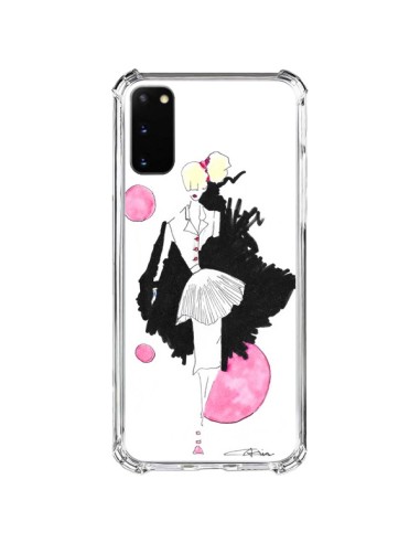 Coque Samsung Galaxy S20 FE Demoiselle Femme Fashion Mode Rose - Cécile