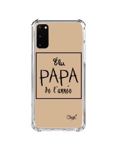 Coque Samsung Galaxy S20 FE Elu Papa de l'Année Beige - Chapo