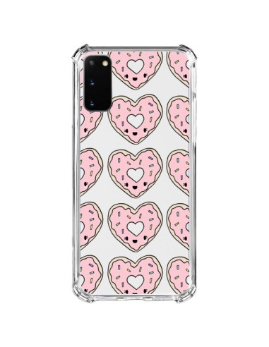 Coque Samsung Galaxy S20 FE Donuts Heart Coeur Rose Pink Transparente - Claudia Ramos