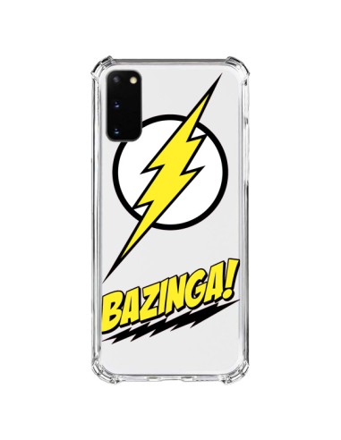 Coque Samsung Galaxy S20 FE Bazinga Sheldon The Big Bang Thoery Transparente - Jonathan Perez