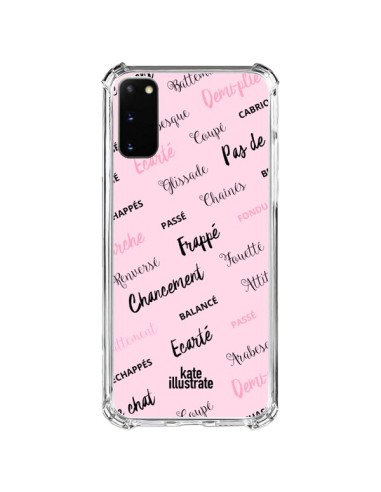 Coque Samsung Galaxy S20 FE Ballerina Ballerine Mots - kateillustrate