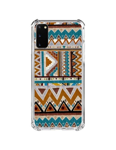 Coque Samsung Galaxy S20 FE Azteque Vert Marron - Kris Tate