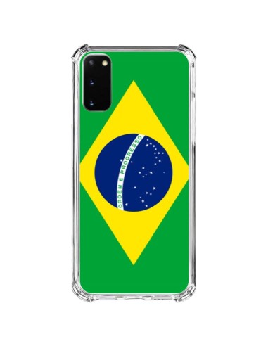 Coque Samsung Galaxy S20 FE Drapeau Brésil Brésilien - Laetitia