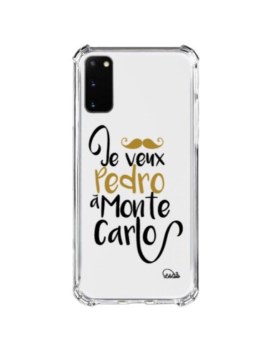 Coque Samsung Galaxy S20 FE Je veux Pedro à Monte Carlo Transparente - Lolo Santo