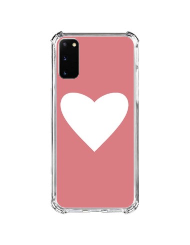 Coque Samsung Galaxy S20 FE Coeur Corail - Mary Nesrala