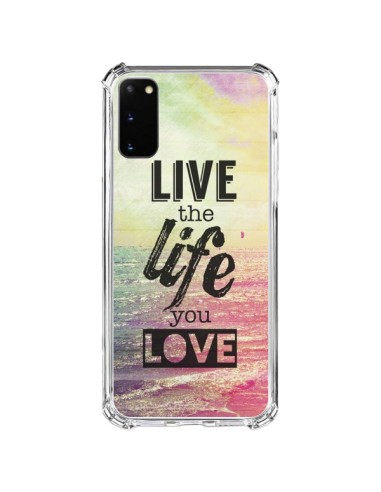 Coque Samsung Galaxy S20 FE Live the Life you Love, Vis la Vie que tu Aimes - Mary Nesrala