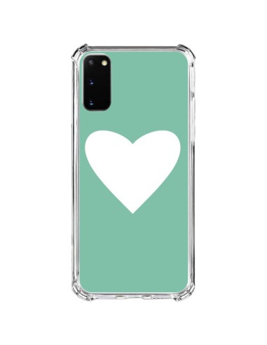 Coque Samsung Galaxy S20 FE Coeur Mint Vert - Mary Nesrala