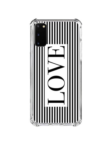 Coque Samsung Galaxy S20 FE Love Noir et Blanc - Mary Nesrala