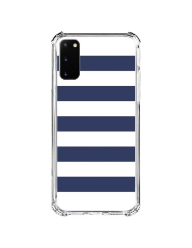 Coque Samsung Galaxy S20 FE Bandes Marinières Bleu Blanc Gaultier - Mary Nesrala