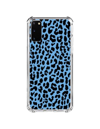 Coque Samsung Galaxy S20 FE Leopard Bleu Neon - Mary Nesrala