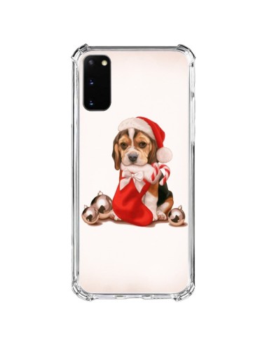 Coque Samsung Galaxy S20 FE Chien Dog Pere Noel Christmas - Maryline Cazenave