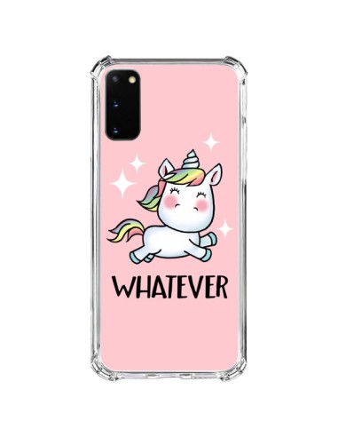 Coque Samsung Galaxy S20 FE Licorne Whatever - Maryline Cazenave