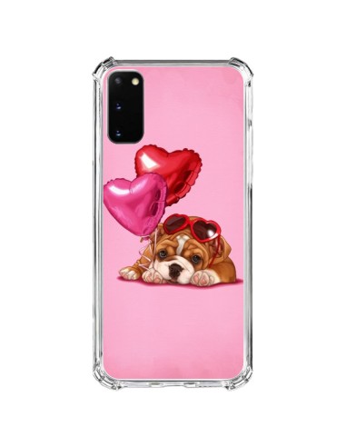 Coque Samsung Galaxy S20 FE Chien Dog Lunettes Coeur Ballon - Maryline Cazenave