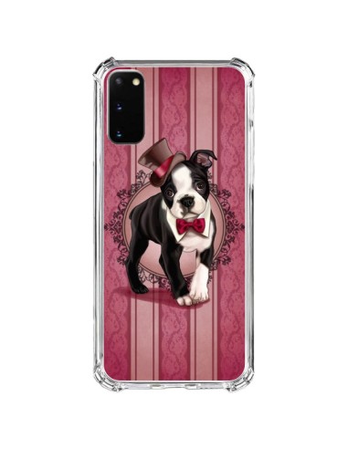 Coque Samsung Galaxy S20 FE Chien Dog Gentleman Noeud Papillon Chapeau - Maryline Cazenave