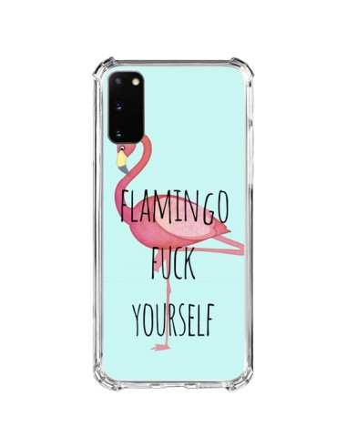 Coque Samsung Galaxy S20 FE Flamingo Fuck Yourself - Maryline Cazenave