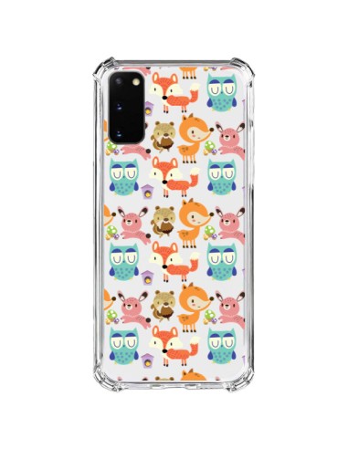 Coque Samsung Galaxy S20 FE Renard Ecureuil Lapin Hibou Transparente - Maria Jose Da Luz