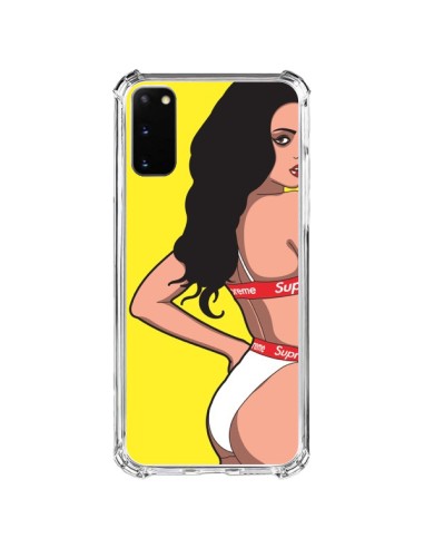 Coque Samsung Galaxy S20 FE Pop Art Femme Jaune - Mikadololo