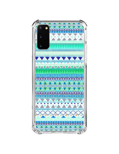 Coque Samsung Galaxy S20 FE Chenoa Bleu Azteque - Monica Martinez