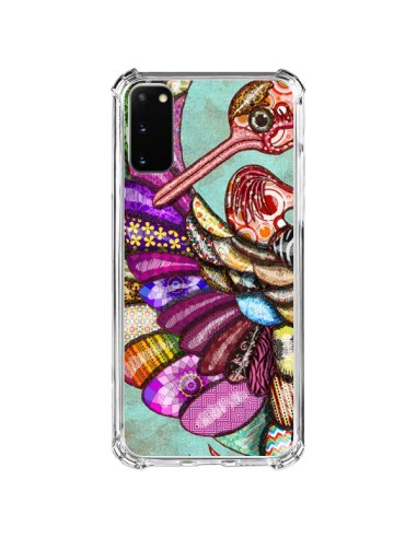 Coque Samsung Galaxy S20 FE Paon Multicolore Eco Bird - Maximilian San