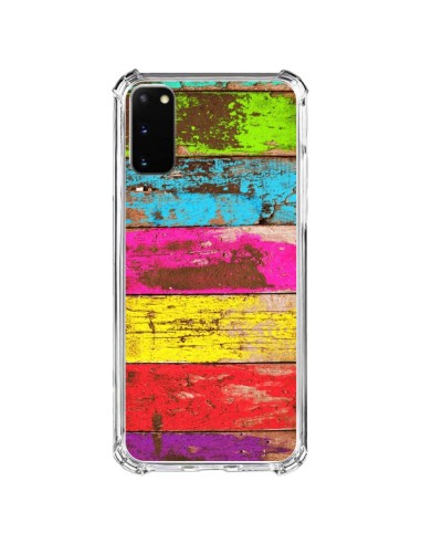 Coque Samsung Galaxy S20 FE Bois Coloré Vintage - Maximilian San