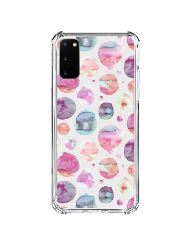 Coque Samsung Galaxy S20 FE Big Watery Dots Pink - Ninola Design