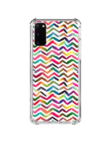 Coque Samsung Galaxy S20 FE Chevron Stripes Multicolored - Ninola Design