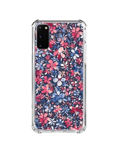 Coque Samsung Galaxy S20 FE Colorful Little Flowers Navy - Ninola Design