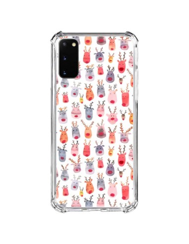 Coque Samsung Galaxy S20 FE Cute Winter Reindeers - Ninola Design