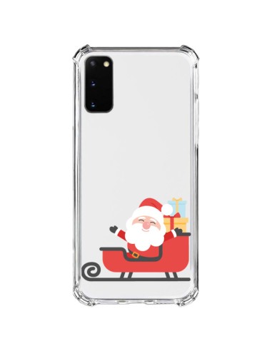 Coque Samsung Galaxy S20 FE Père Noël et son Traineau transparente - Nico