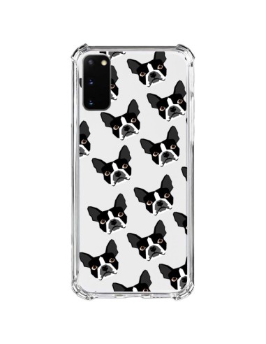 Cover Samsung Galaxy S20 FE Cani Boston Terrier Trasparente - Pet Friendly