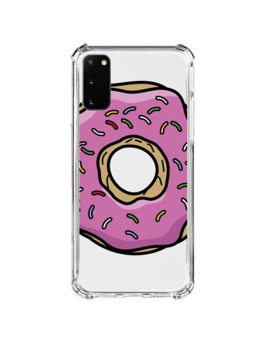 Coque Samsung Galaxy S20 FE Donuts Rose Transparente - Yohan B.