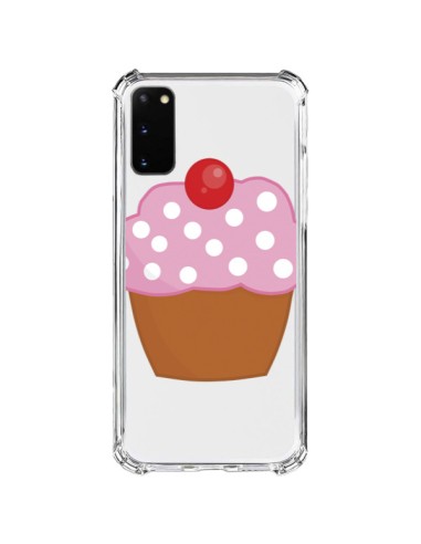 Coque Samsung Galaxy S20 FE Cupcake Cerise Transparente - Yohan B.