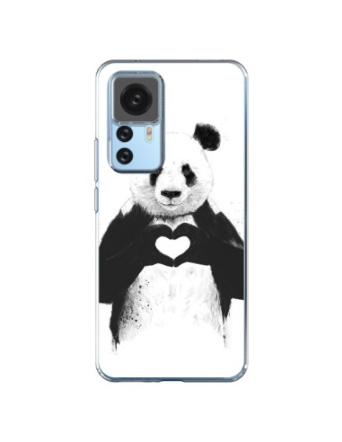 Coque Xiaomi 12T/12T Pro Panda Amour All you need is love - Balazs Solti