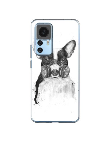 Coque Xiaomi 12T/12T Pro Tagueur Bulldog Dog Chien Big City Life - Balazs Solti