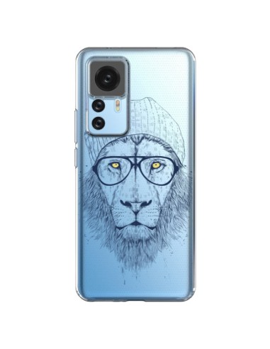 Coque Xiaomi 12T/12T Pro Cool Lion Swag Lunettes Transparente - Balazs Solti