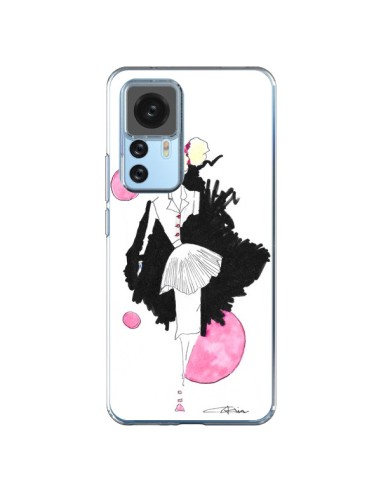 Coque Xiaomi 12T/12T Pro Demoiselle Femme Fashion Mode Rose - Cécile