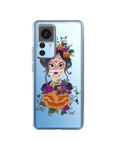 Coque Xiaomi 12T/12T Pro Femme Closed Eyes Santa Muerte Transparente - Chapo