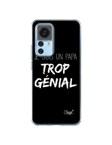 Coque Xiaomi 12T/12T Pro Je suis un Papa trop Génial Noir - Chapo