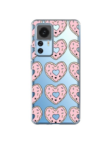 Coque Xiaomi 12T/12T Pro Donuts Heart Coeur Rose Pink Transparente - Claudia Ramos