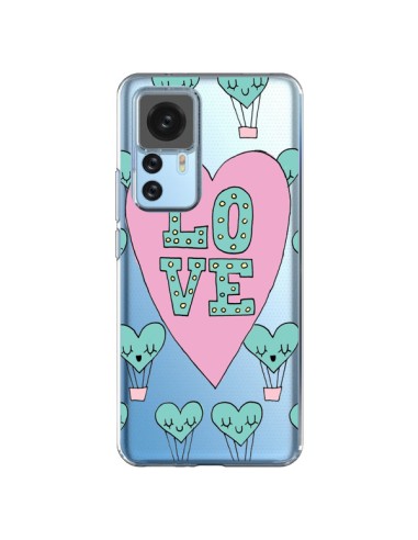 Coque Xiaomi 12T/12T Pro Love Nuage Montgolfier Transparente - Claudia Ramos