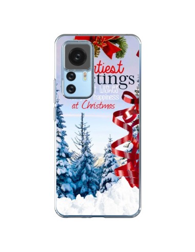 Coque Xiaomi 12T/12T Pro Voeux Joyeux Noël - Eleaxart