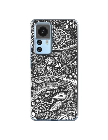 Coque Xiaomi 12T/12T Pro Azteque Noir et Blanc - Eleaxart