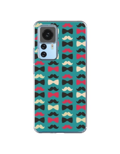 Coque Xiaomi 12T/12T Pro Hipster Moustache Noeud Papillon - Eleaxart