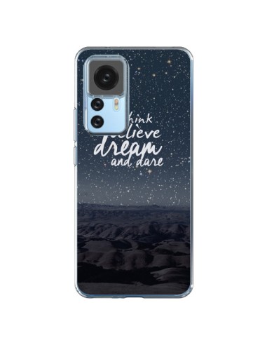 Coque Xiaomi 12T/12T Pro Think believe dream and dare Pensée Rêves - Eleaxart