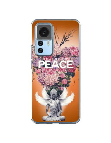 Coque Xiaomi 12T/12T Pro Peace Fleurs Buddha - Eleaxart