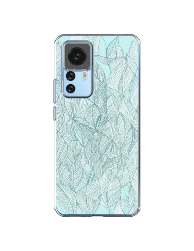 Coque Xiaomi 12T/12T Pro Courbes Meandre Bleu Vert Nuageux -  Léa Clément