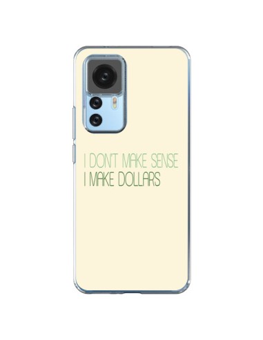 Coque Xiaomi 12T/12T Pro I don't make sense, I make Dollars, beige - Shop Gasoline