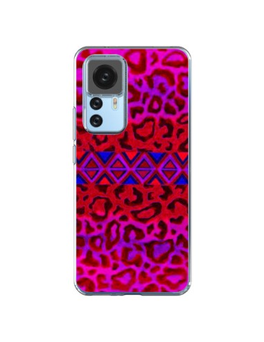 Coque Xiaomi 12T/12T Pro Tribal Leopard Rouge - Ebi Emporium