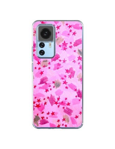 Coque Xiaomi 12T/12T Pro Stars Etoiles Roses - Ebi Emporium